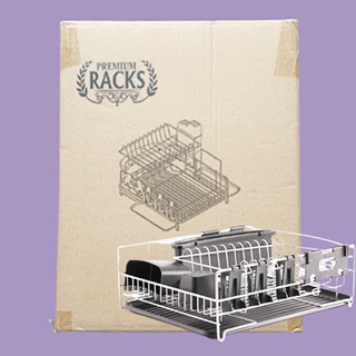 ชั้นวางจาน สแตนเลสสตีล เกรด304 Professional Dish Rack 304 Stainless Steel Microfiber Mat Included (Premium Racks®)