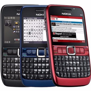 โทรศัพท์มือถือโนเกียปุ่มกด NOKIA E63 (สีน้ำเงิน)  3G/4G รุ่นใหม่2020