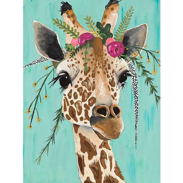 DIY 5D Giraffe Diamond Painting Kit Full Diamond Paste Painting Art Craft Decoration Painting Home W