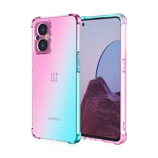 เคส OnePlus 10 Pro 5G ไล่ระดับ ถุงลมนิรภัย ใส Tpu เคส OnePlus 10 9RT 8T 9R กันกระแทก ใส ซิลิโคนนิ่ม เคสโทรศัพท์