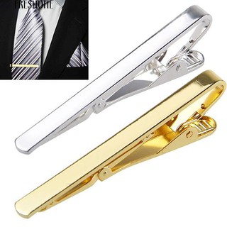 Freshone Men เงิน / ทองแดงทองแดงเนคไทเนคไทเนคไท Tie Bar Clasp Clip อย่างเป็นทางการบางครั้ง Clamp Pin