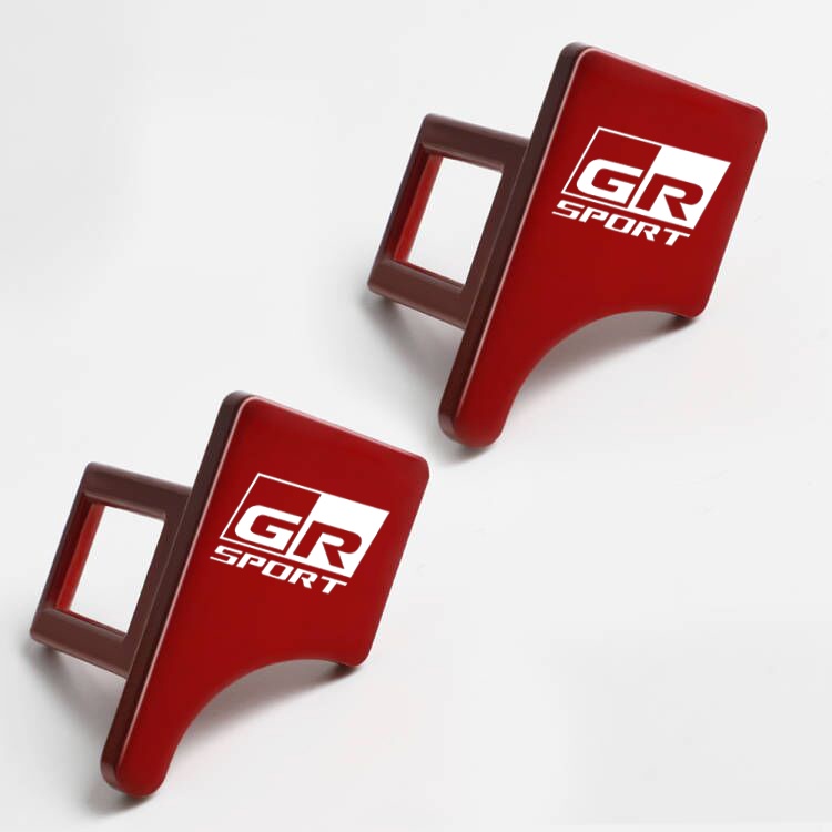 ตกแต่งบ้าน คลิปหัวเข็มขัดนิรภัยรถยนต์ โลหะผสมสังกะสี สําหรับ Toyota GR Sport Vios Yaris Corolla Cross CHR Avanza 1/2 ชิ้น ส่งด่วน สั่งเลย