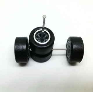 ล้อรถโมเดล Watanabe gray 10 m.m. JDM axle [1 เซตมี 4 ล้อ]