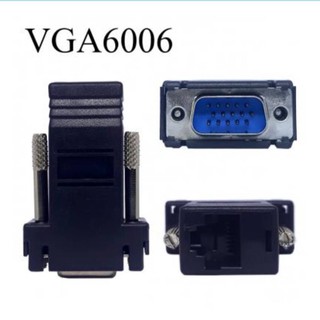 หัวแปลงสัญญาณ vga extender lan สายvgaต่อผ่านสาย lan ฟรี usb led