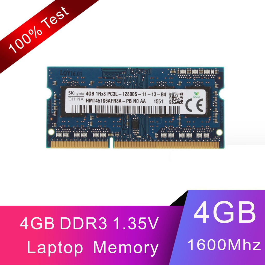 SK Hynix เอสเค ไฮนิกส์ 4GB 1Rx8 DDR3L 1600MHz PC3L-12800S 204PIN SO-DIMM Laptop  RAM แรม โน็ตบุ๊ค | Shopee Thailand