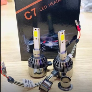 x2 หลอดไฟหน้า LED C7 35W 6000lm 6000k/12000k 12V