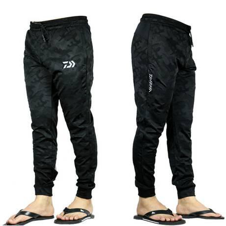 Daiwa กางเกงตกปลา ทรง Jogger ใส่เที่ยวได้ ใส่ตกปลาดีดี สีดำ