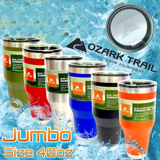 Ozark Ttail ขนาด 40oz  Jumbo Size แก้วเก็บความเย็นแถมหลอด+แปรง