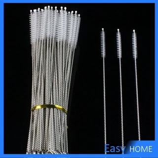 ขนไนล่อน ไม่ทำให้เป็นรอย แปรงล้างหลอดดูด จุกนม Stainless steel soft straw straw brush