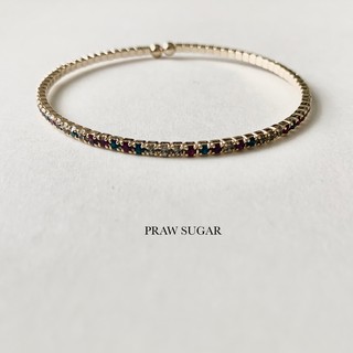 Multi-color Crystal Classic Bracelet - กำไลคริสตัลหลากสีสไตล์คลาสสิค (มี 4 สี)