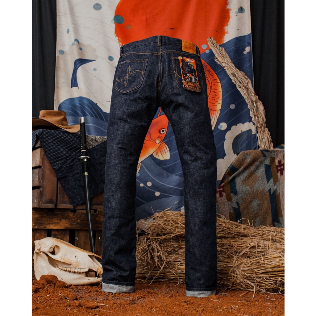 กางเกงยีนส์ The Oldblue X Samurai Jeans - 21 Oz 'Kisouma Selvedge' รุ่นพิเศษลิมิเต็ด