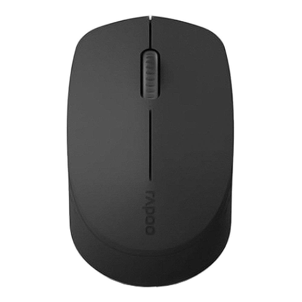 Rapoo MOUSE (เมาส์ไร้สาย) RAPOO WIRELESS & BLUETOOTH SILENT MSM100-BK (BLACK)
