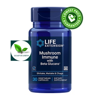 Life Extension Mushroom Immune with Beta Glucans / 30 Vegetarian Capsules