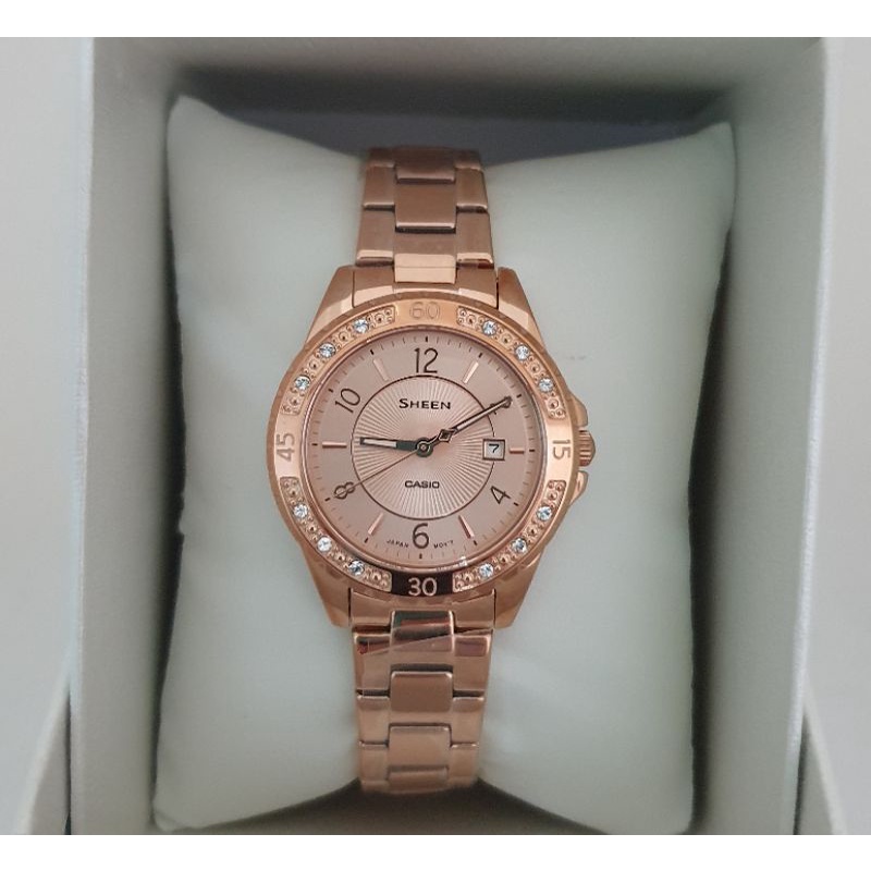นาฬิกาข้อมือคุณผู้หญิง Casio Sheen แท้