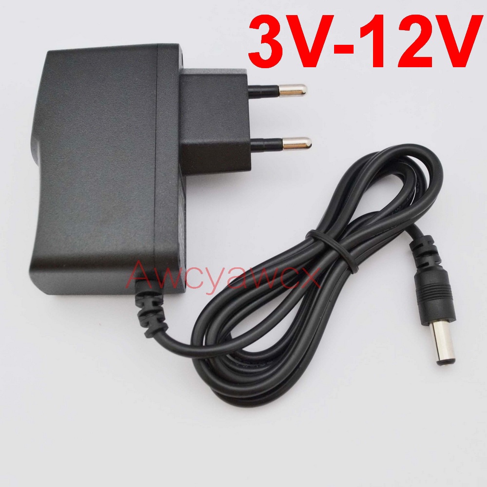 อะแดปเตอร์พาวเวอร์ซัพพลาย AC adapter DC 3V 4.5V 5V 6V 7.5V 8V 9V 10V 12V 0.5A 500mA 1A 2A 1000mA 5.5