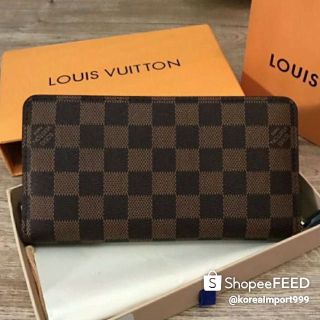 Louis Vuitton Zippy Long Wallet Damier Leather