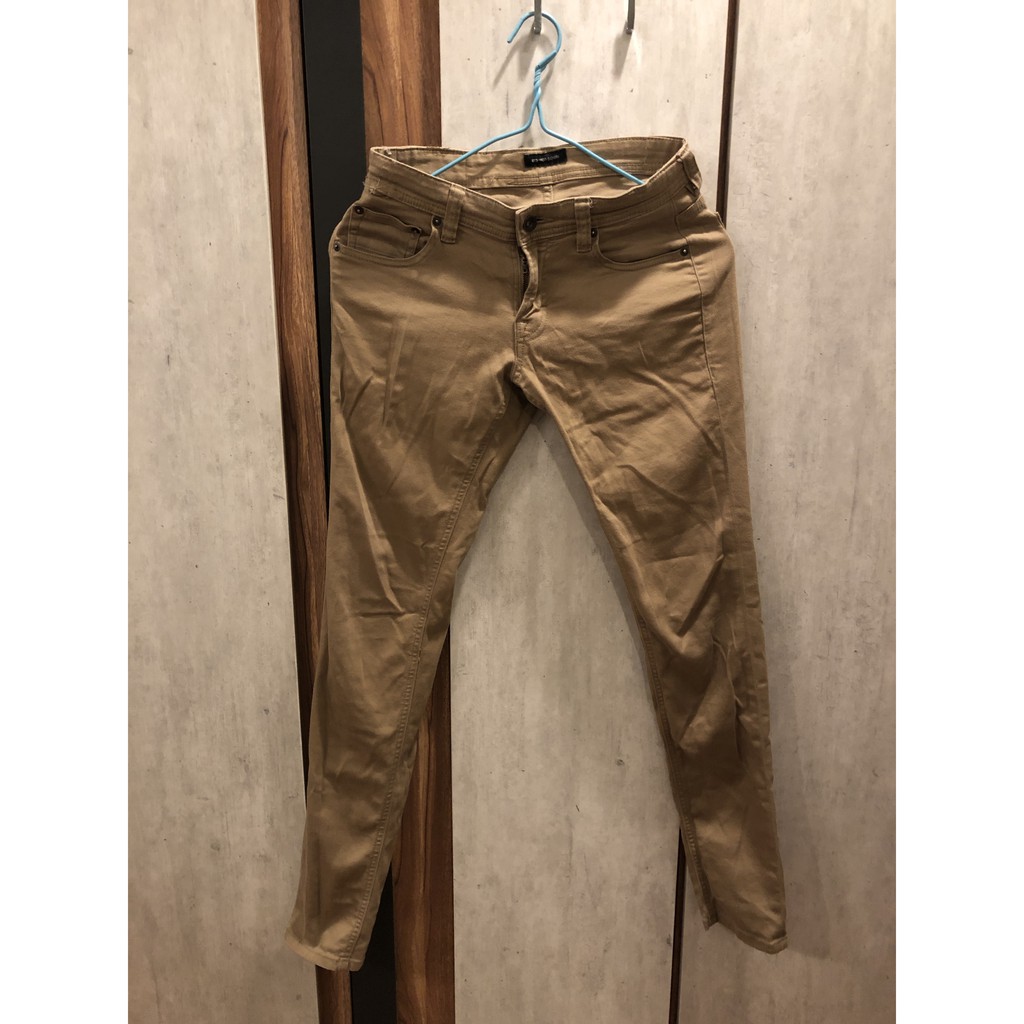 กางเกงยีนส์ Erawon สีกากี เอว 30 มือสอง