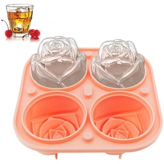บล็อคซิลิโคนทำน้ำแข็งรูปกุหลาบ Silicone ice rose  Food grade แข็งแรงทนทานต่อการใช้งาน