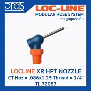 LOCLINE ล็อคไลน์ XR HPT NOZZLES หัวฉีดแรงดันสูง XR Noz = .086x1.25 Thread = 1/4" (TL 72087)