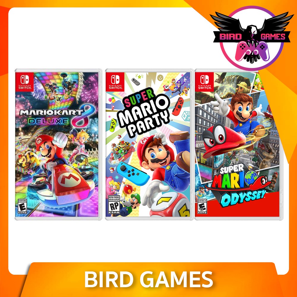 Nintendo Switch : MarioKart8 , Mario Party , Mario Odyssey [ mario switch][mariokart8][mario party][mario odyssey]