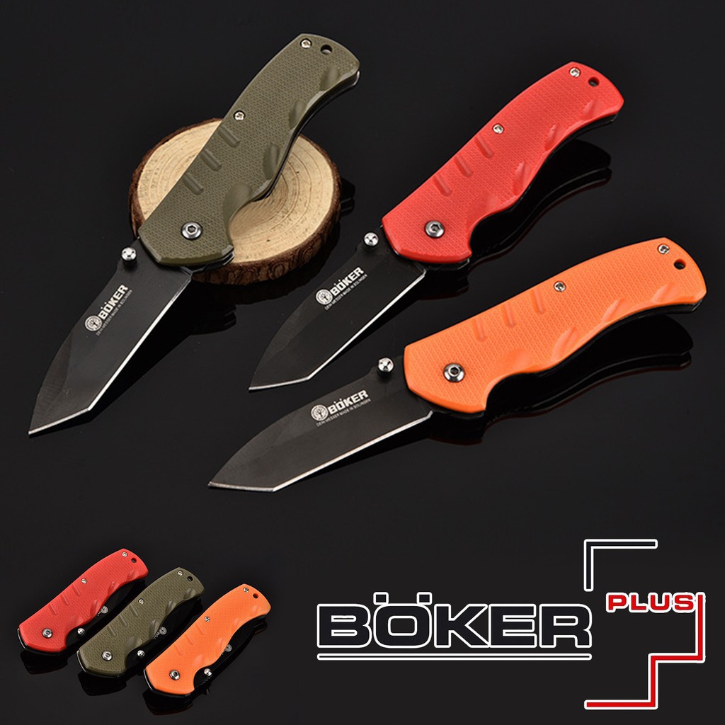 ๑BOKER PLUS Knife มีดสั้น มีดปา มีดเดินป่า Knives มีดต่อสู้ Knife fight มีดพก Pocket มีดพับ Folding 