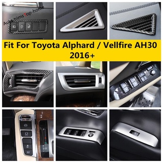 ฝาครอบแดชบอร์ดไฟหน้ารถยนต์ สําหรับ Toyota Alphard vellfire AH30 2016-2021