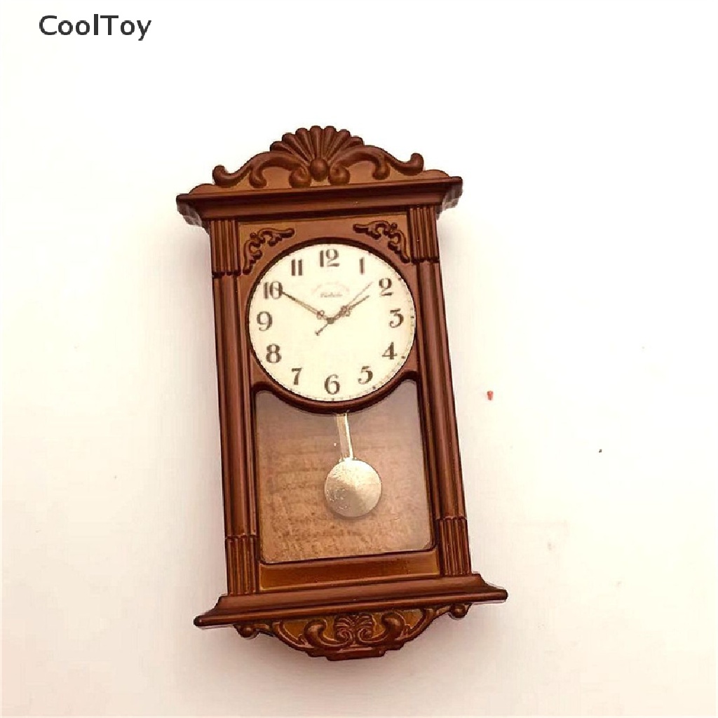 < Cooltoy > นาฬิกาแขวนผนังจิ๋ว 1:12 สําหรับตกแต่งบ้านตุ๊กตา 1 ชิ้น - รูปที่ 3