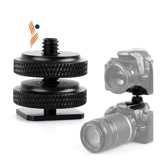 1/4" Hot Shoe Adapter Mount Screw with Double Layer to Flash Hotshoe Adapter Holder Mount Photo Studio Accessories