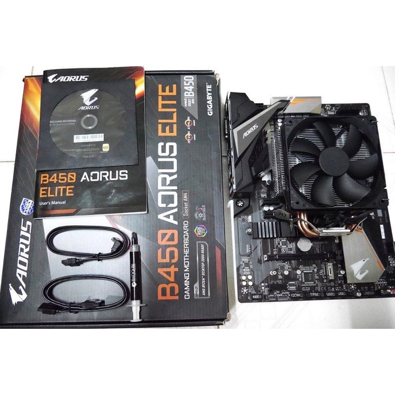 B450 Aorus Elite มีประกัน แถมSinkลม Gigabyte AM4 AMD ดีกว่า B550 B550M B450M A320 A520 H410 B460 B46