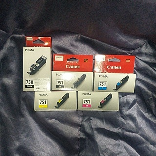หมึกcanon PGI-750(PGBK)/751bk,c,m,y,gy