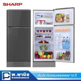 Sharp ตู้เย็น 2 ประตู ความจุ 5.9 คิว รุ่น SJ-C19E-WMS (สีเทาเงิน)