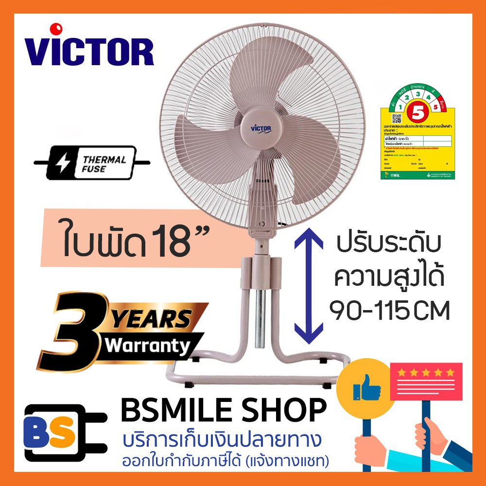 VICTOR พัดลมอุตสาหกรรม 18 นิ้ว IF-1861