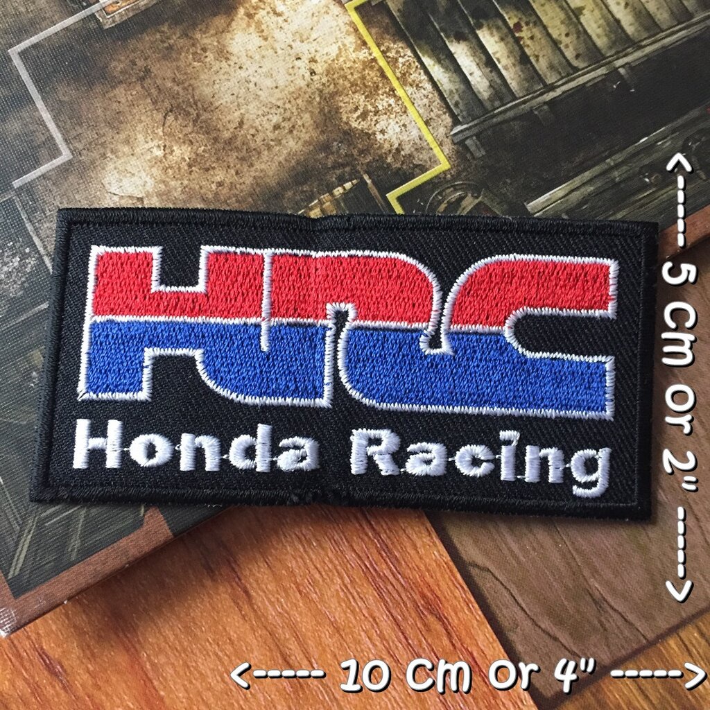 Honda ตัวรีดติดเสื้อ อาร์มรีด อาร์มปัก ตกแต่งเสื้อผ้า หมวก กระเป๋า แจ๊คเก็ตยีนส์ Racing Embroidered Iron on Patch 11