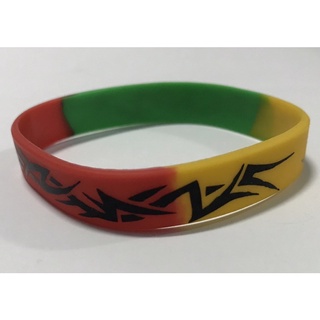 ริสแบนด์ Wristband สีเร้กเก้ Reggae