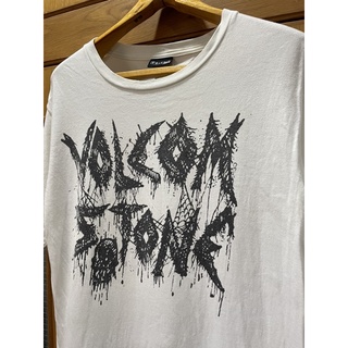 เสื้อยืดวงโลหะ เสื้อสเก็ต VINTAGE 00s VOLCOM STONE Size M