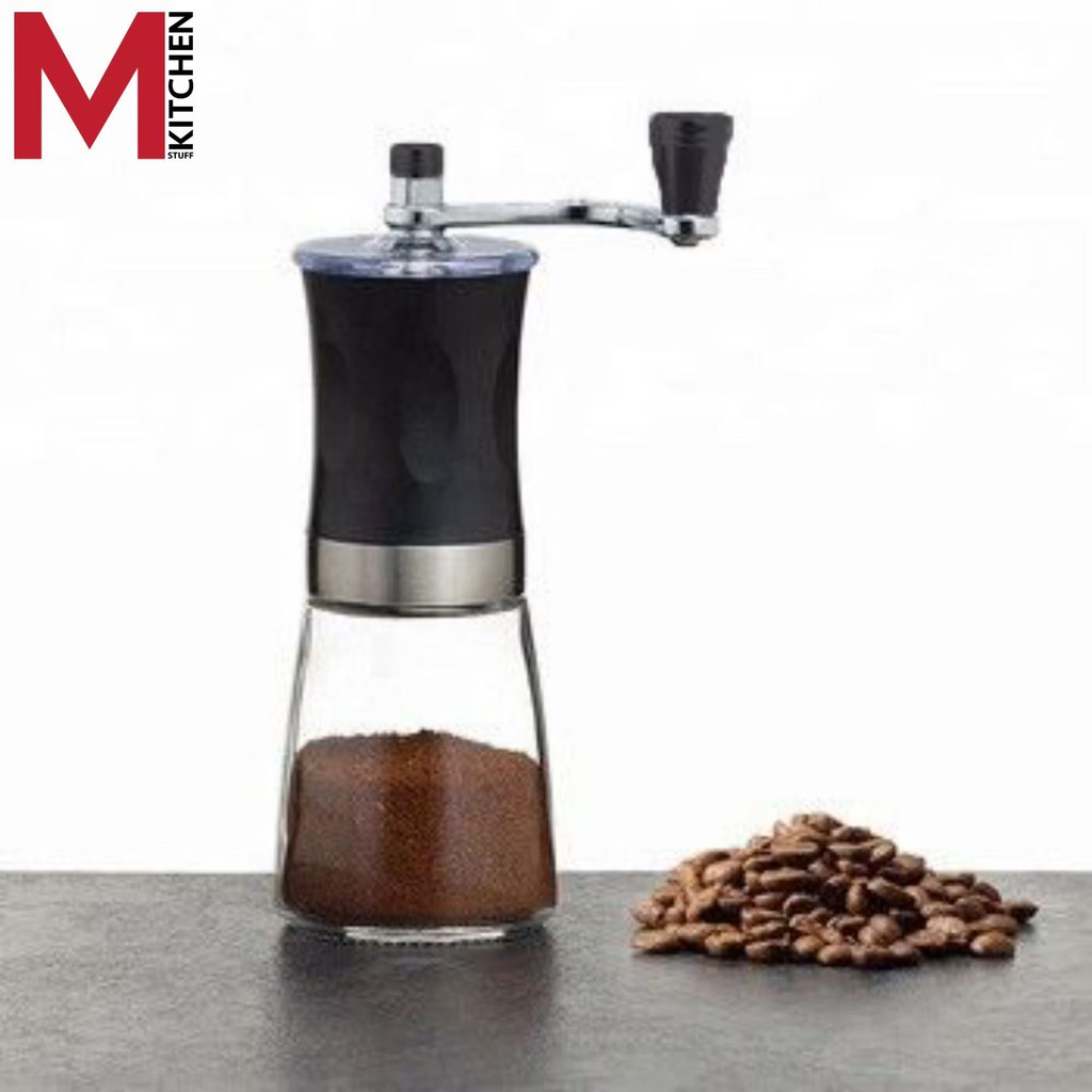 M KITHCEN ST48 เครื่องบดกาแฟ สแตนเลส 304 แบบมือหมุน เครื่องบดเมล็ดกาแฟ ที่บดกาแฟ ที่บดเมล็ดกาแฟ (A5)