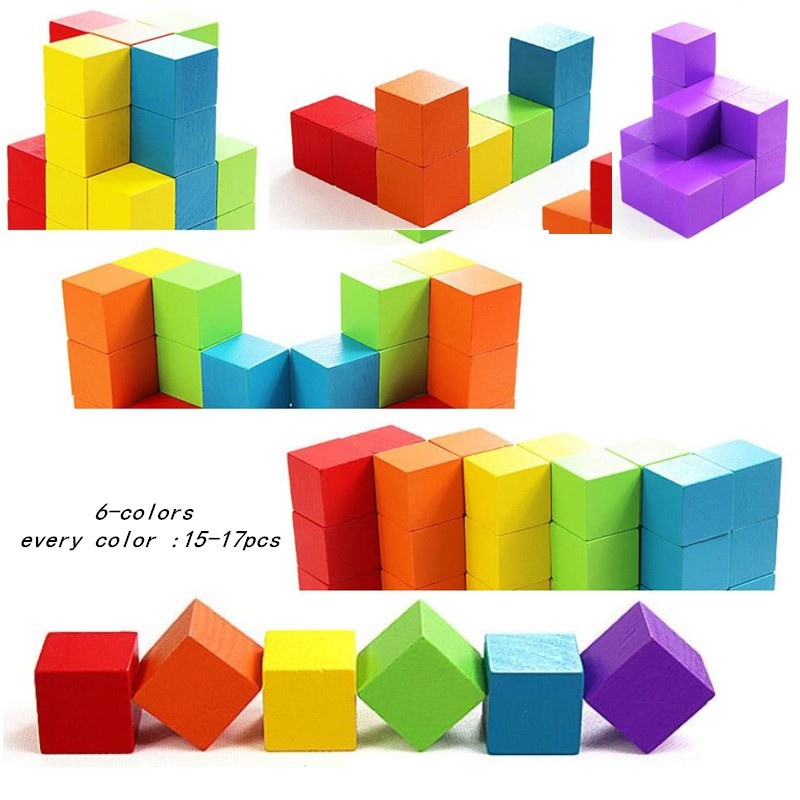 JoyDIY Interlocking Math Link Cubes Blocks Set of 100pcs Kids Early ...