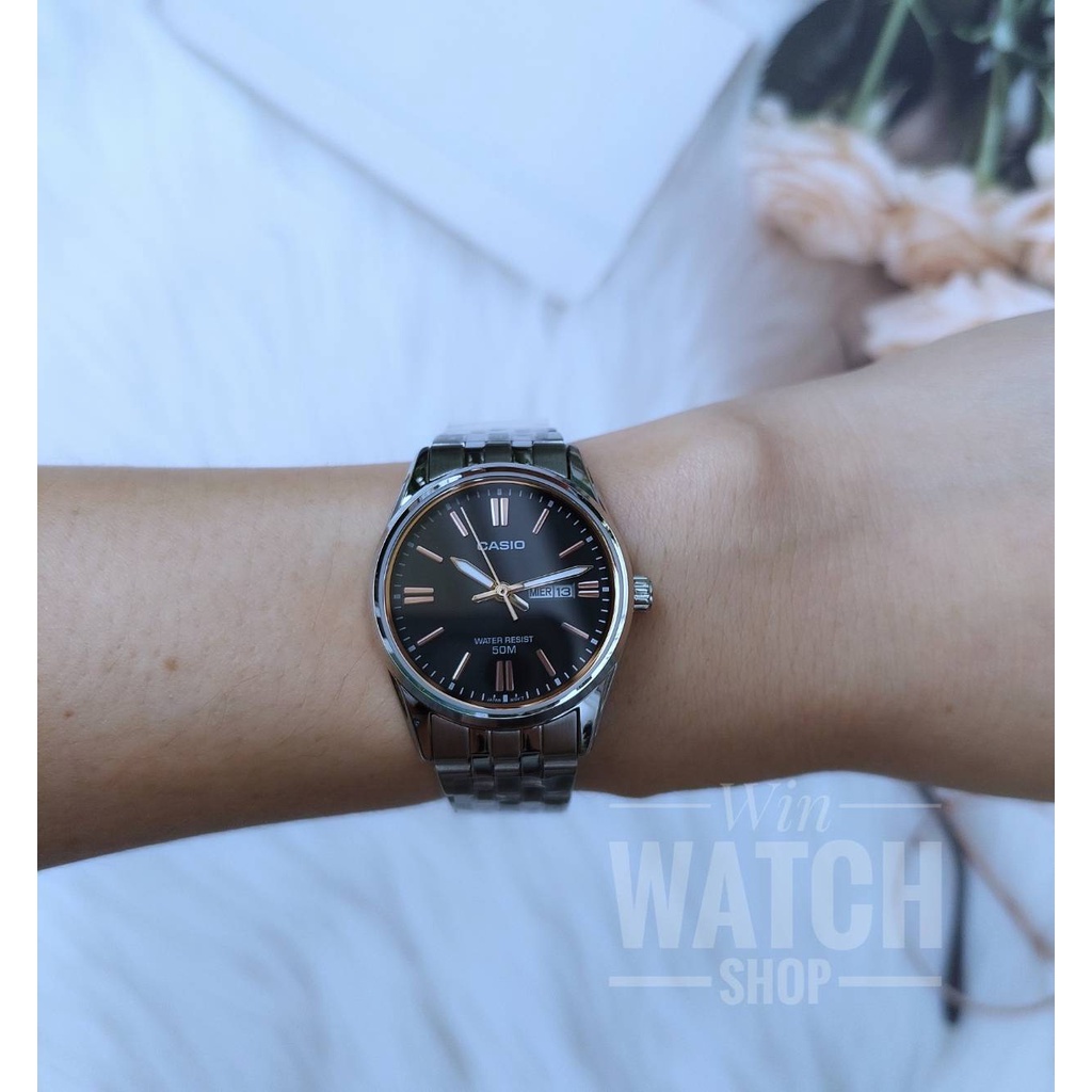 นาฬิกา Casio รุ่น LTP-1335D-1A2 นาฬิกาผู้หญิงสายแสตนเลส กันน้ำ 50 เมตร - มั่นใจ ของแท้ 100% ประกันศูนย์ CMG 1 ปี