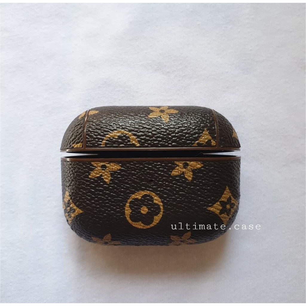 Black Emboss LV Airpods Case