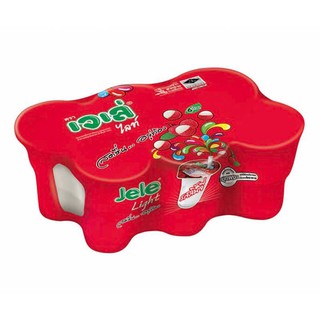 เจเล่ไลท์ รสลิ้นจี่ 125 มล. แพ็ค 6 ถ้วย Jele Light Lychee Flavor 125 ml, pack of 6 cups