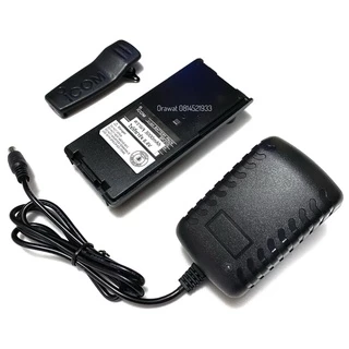 แบตลิเธียม วิทยุสื่อสาร icom v8 v82 3fgx 7.4v 3000mAh ครบชุด แบต คลิปหลัง ที่ชาร์จ รับประกัน 6 เดือน