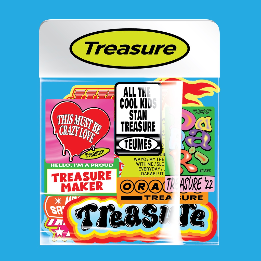 Fanart KPOP Treasure Sticker Pack สําหรับแล็ปท็อปโทรศัพท์ Journal 22 ชิ้น