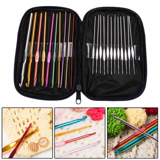 〔TRU❣man〕22pcs Set Multi-colour Crochet Hooks Needles Knit Weave Craft Yarn