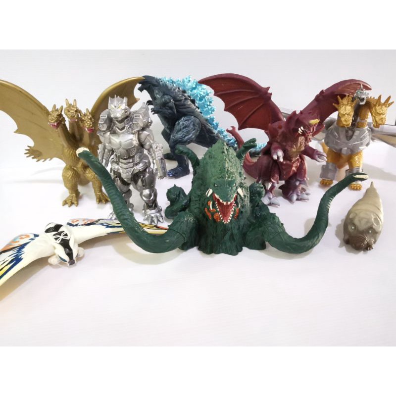 Bandai Soft Godzilla Monster Godzilla Earth/Mechagodzilla /MechaKingidorah/Kingidorah/Motha/Destoroy