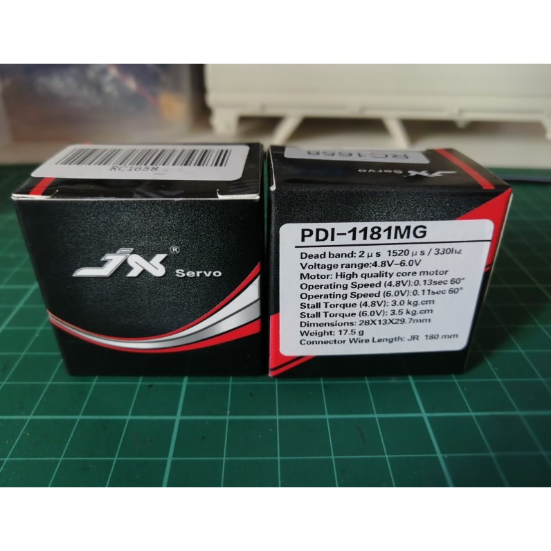 Jx Servo PDI-1181MG เซอร์โวเกียร์โลหะ 18 กรัม 3.5 กก. สําหรับเครื่องบินบังคับ WPL 144001 124019 Mn90 D90