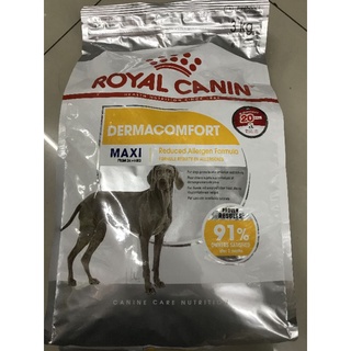 Royal Canin Maxi Dermacomfort 3kg. อาหารสำหรับสุนัขโตพันธุ์ใหญ่ที่ผิวแพ้ง่าย อายุ 15 เดือนขึ้นไป