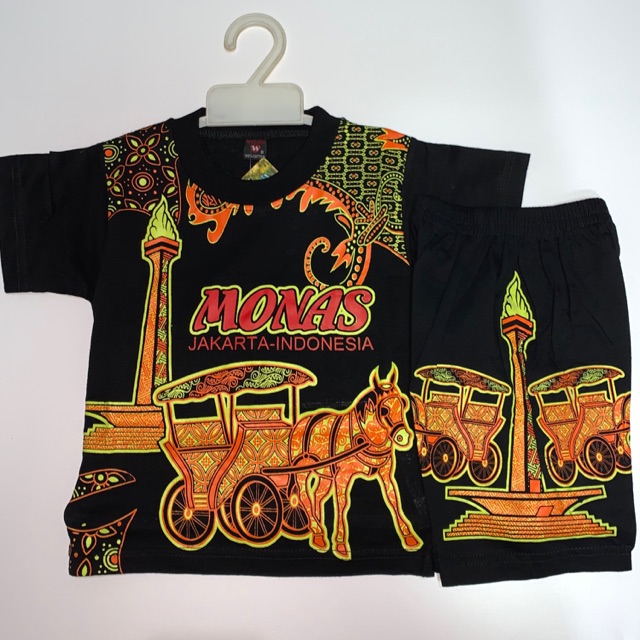 เสื้อผ้าเด็ก เสื้อยืด MONAS / Settlet JAKARTA MONAS BATIK / เสื้อยืด โดย JAKARTA MONAS BATIK