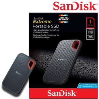 1 TB PORTABLE SSD (เอสเอสดีพกพา) SANDISK EXTREME PORTABLE SSD (SDSSDE60-1T00-G25)