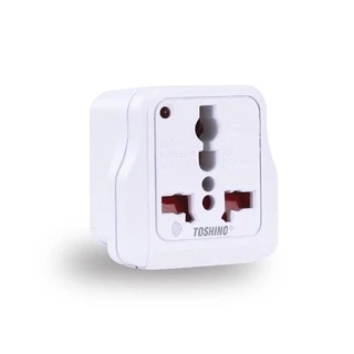 ส่งฟรี Toshino ปลั๊กแปลงขาแบน มี Surge รุ่น DD-P2S 3 ชิ้น