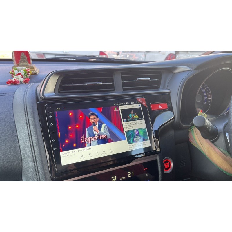 JAZZ GK 2014-2019 จอแอนดรอยตรงรุ่น ฮอนด้าแจ๊ส GK ปลั๊กตรงรุ่น ไม่ต้องตัดต่อใดๆalpha coustic